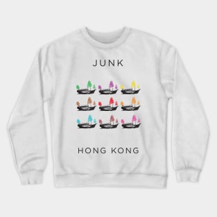 Experince The Yesteryear of Hong Kong on an Old Junk Sailing Boat Crewneck Sweatshirt